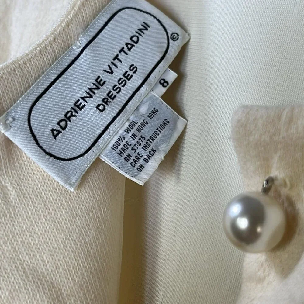 Adrienne Vittadini Womens SZ 8 Vintage Beaded Dress ***NEEDS TLC*** Jackie Kenne